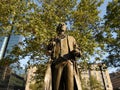 John Singleton Copley Statue, Copley Square, Boston, MA, USA Royalty Free Stock Photo