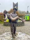 Bronze Statue of John Wayne and Maureen O'Hara The Quiet Man Cong County Mayo