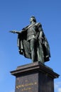 Bronze statue of the king Gustaf 3 in Stockholm Royalty Free Stock Photo