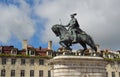 Bronze Statue of King Joao Praca da Figueira.