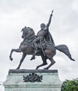 The Bronze statue of the king Mihai Viteazul