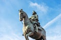 Statue of King Philip III on Horseback in Plaza Mayor - Madrid Spain Royalty Free Stock Photo