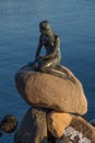 The bronze statue of the Little Mermaid, Copenhagen, Denmark