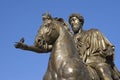 Bronze statue of marco aurelio Royalty Free Stock Photo