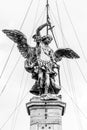 Bronze statue of Michael the Archangel on the top of the Castel Sant`Angelo, Rome, Italy Royalty Free Stock Photo