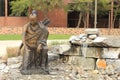 Bronze Statue of Native American Miami Indian in Miami Valley, Ohio