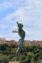 Statue `Olympic Plunge`, Monaco city