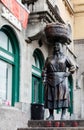 Bronze statue of a peasant market woman