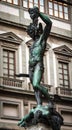 Perseo and Medusa bronze statue, Firenze, Tuscany, Italy Royalty Free Stock Photo