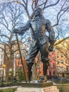 Bronze Statue of Peter Stuyvesant NYC Royalty Free Stock Photo