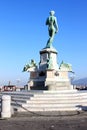 Bronze statue at Piazzale Michelangelo, Florence Royalty Free Stock Photo