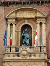 Bronze statue of Pope Gregory XIII, Royalty Free Stock Photo