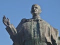 Bronze statue of Pope John Paul VI in Leiria, Portugal Royalty Free Stock Photo