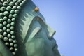 The bronze statue of reclining Buddha state at Nanzoin Temple in Sasaguri, Fukuoka, Japan.This is the bigest lying statue in the Royalty Free Stock Photo