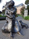 Bronze statue of the renowned Canadian artist Emily Carr in Victoria