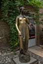 A bronze statue representation of Juliet Cappelletti Royalty Free Stock Photo