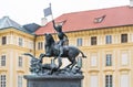 Czech Republic, Prague. Statue of Saint George killing the dragon Royalty Free Stock Photo