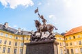 Saint George Statue at Prague Castle Royalty Free Stock Photo