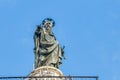 Statue of Saint Paul on Piazza Colonna in Rome, Italy Royalty Free Stock Photo