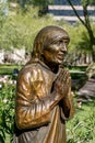 Bronze statue of Saint Teresa of Calcutta