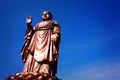 A bronze statue of Sakyamuni