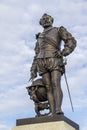 Bronze statue of Sir Francis Drake on Plymouth Hoe, Plymouth, Devon, UK Royalty Free Stock Photo