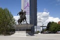 Bronze statue of Skanderbeg in Pristina