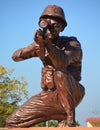 Bronze statue of soldiers in Jaisalmer War Museum