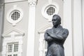 Bronze statue of Stamford Raffles, founder of modern Singapore