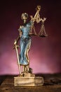 Statue of themis,. Symbol of justice and law Royalty Free Stock Photo