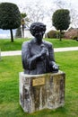 Bronze Statue to Ella Fitzgerald stands in gardens of the Montreux Palace, Switzerland