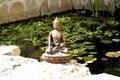Bronze statue of Touching earth Buddha