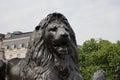 Bronze statue in Trafalgar Square, London Royalty Free Stock Photo