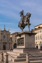 The bronze statue in Turin, Italy Royalty Free Stock Photo