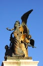 Bronze statue in The Victor Emmanuel Monument Royalty Free Stock Photo