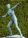 Bronze statue of female javelin thrower