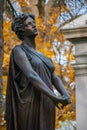 Bronze Statue Of A Woman Looking Up