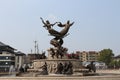 The Bronze Statue of Yang Yuhuan and Li Longji in Huaqing City of Tang Dynasty in Lintong, China