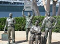 Bronze statues of A National Salute to Bob Hope and the Military Royalty Free Stock Photo