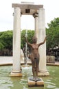 Bronze statues at Place d'Assas, NÃÂ®mes, France