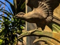 The bronze statuette of a flying eagle