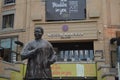 Bronze statue of Nelson Mandela in Sandton city Johannesburg