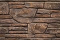 Bronze textural background, granite walls. sandstone. masonry Royalty Free Stock Photo