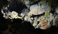 Bronze Thai Buddha in cave, Vang Vieng. Laos Royalty Free Stock Photo