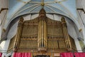 Bronze and Tin Organ and Pipes - Abandoned Church Royalty Free Stock Photo