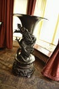 Bronze Vase with Dragon at a Beautiful Country House near Leeds West Yorkshire that is not a National Trust Property