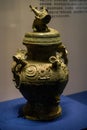 Bronze vessel cultural relics of Bashu and Sichuan culture in ancient China Royalty Free Stock Photo