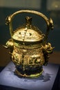 Bronze vessel cultural relics of Bashu and Sichuan culture in ancient China Royalty Free Stock Photo