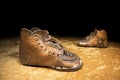 Bronzed baby shoes Royalty Free Stock Photo