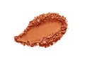 Bronzer, brown red eye shadow with glitter swatch